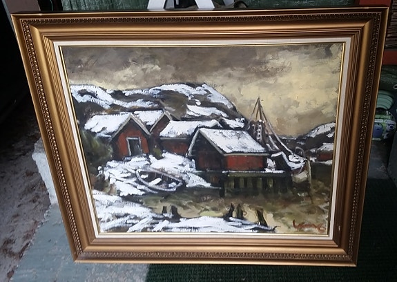 Olavi Laine "Lökholmenin kalastajasatama"