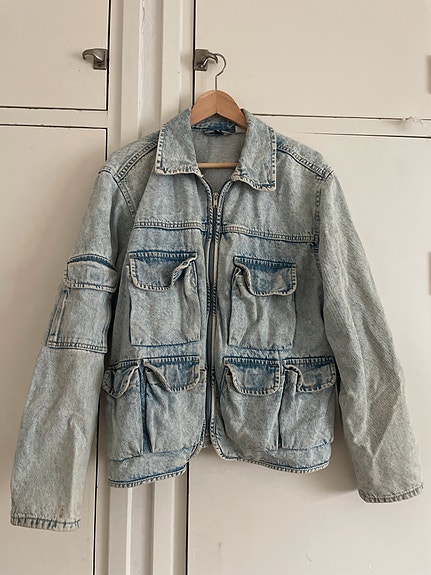 H&M oversized farkkutakki, vintage-tyyli