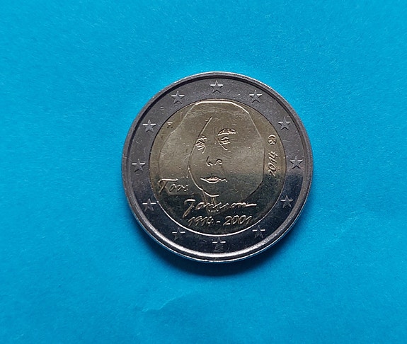 Tove Jansson 2€ kolikko