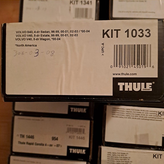 Taakkatelineen jalkasrj.Thule S40/V40