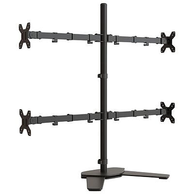 vidaXL Näyttöteline musta teräs VESA 75/100 mm(sku70100