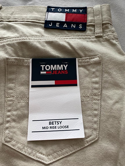 Beiget loose fit farkut, Tommy Jeans, 31/32”