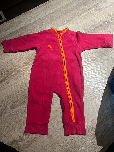 Pinkki fleecehaalari koko 80