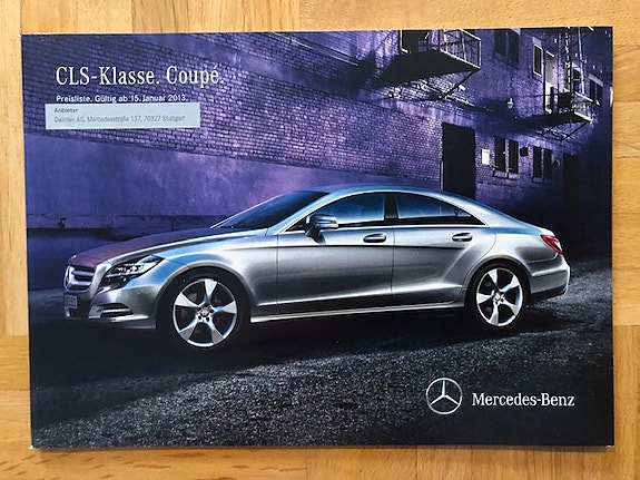 Hinnasto ja lisävarusteet Mercedes CLS C218 W218 2013 - esite