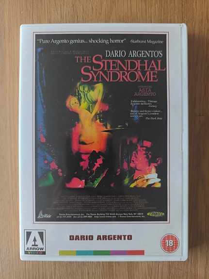 The Stendhal Syndrome DVD (Arrow Video)