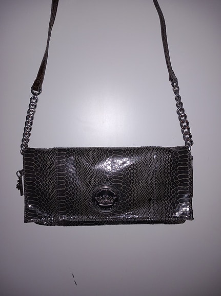 Friis company (kinda clutch) kirjekuorilaukku käärmekuosia