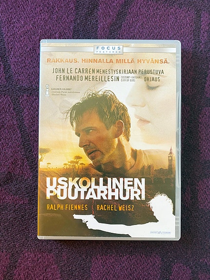 Uskollinen puutarhuri DVD Ralph Fiennes, Rachel Weisz