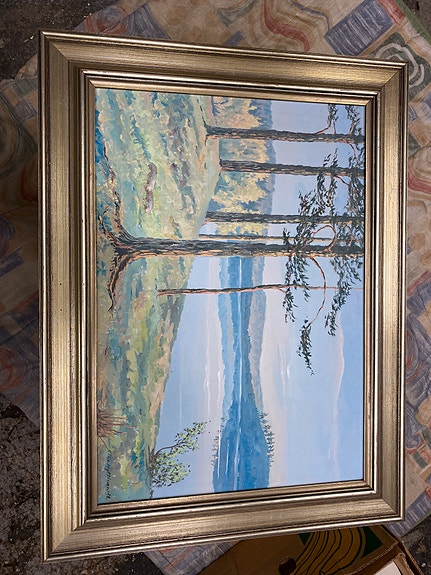 Taulu järvimaisema Eino Hyttinen -78
