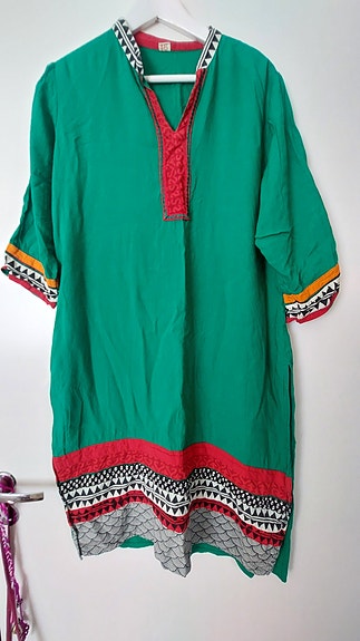 Vihreä mekko / tunika, XL