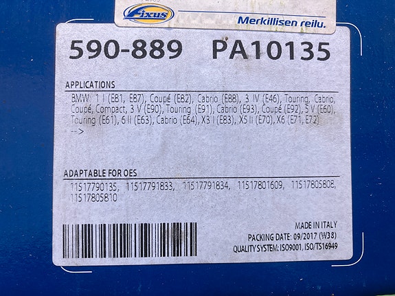 BMW 325-535 Diesel M47/M57 Vesipumppu 02-