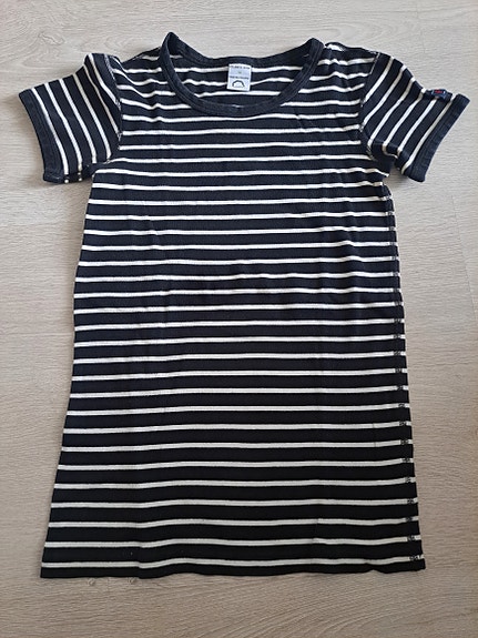 Polarn O. Pyret XS t-paita musta/valkoinen