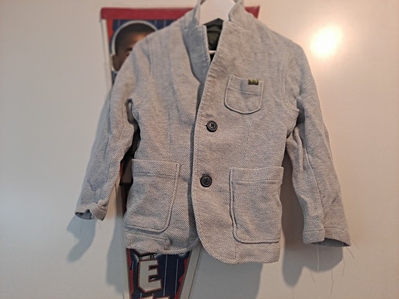 H&M poikien bleiseri 104 harmaa