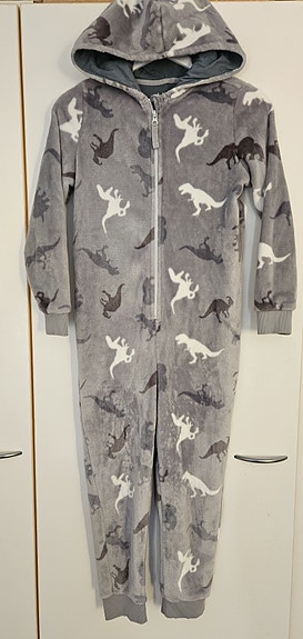 Dinosaurus fleece haalari koko 140