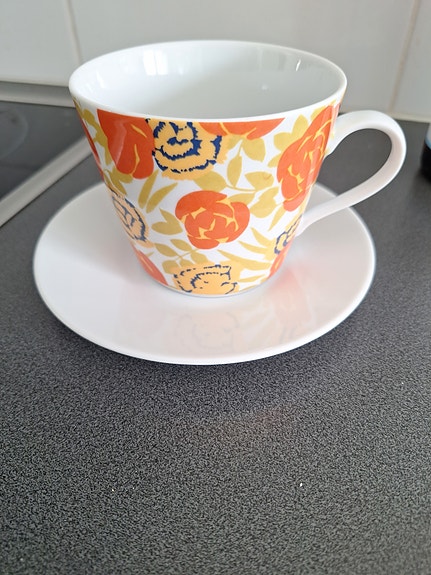 Marimekko kahvikuppi / teekuppi ja lautanen