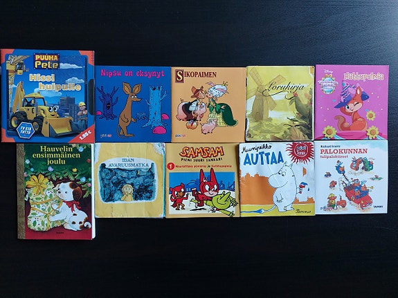 Pixi yms. minikirjoja 10 kpl, Imatra/Vantaa/posti