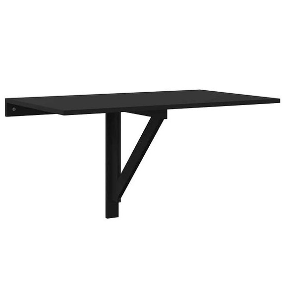 vidaXL Klaffipöytä seinälle musta 100x60x56 cm tekninen puu(sku342647