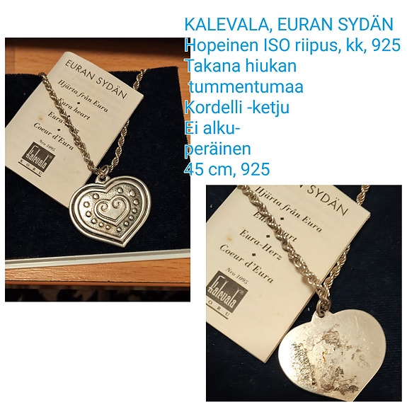 KALEVALA, Iso EURAN SYDÄN - riipus, hopeinen