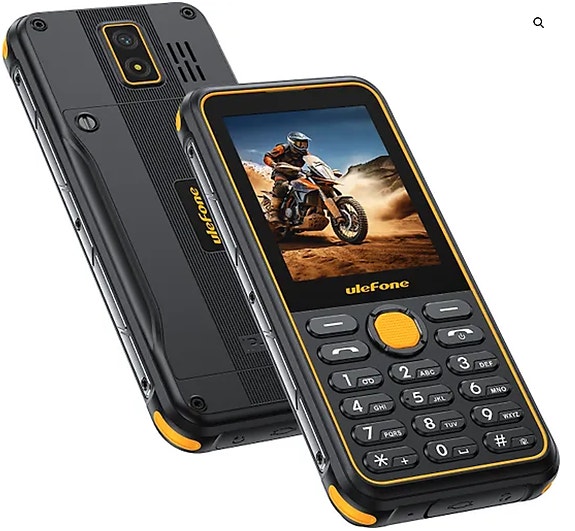 Ulefone Armor Mini 4 4G puhelin, 128/64 Mt, musta IP68/69K -sekä MIL-STD-810G