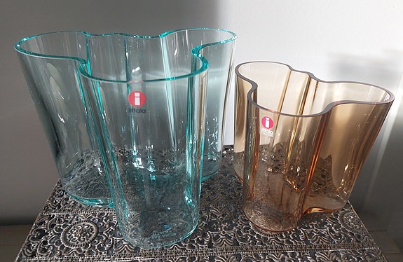Iittala Aalto maljakko Rion ruskea 95 mm