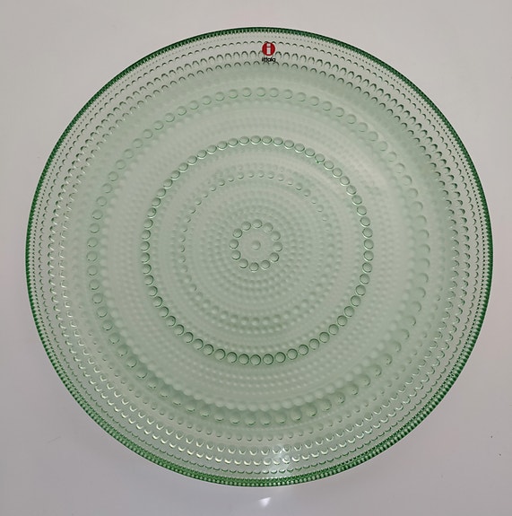 Iittala Kastehelmi omenanvihreä lautanen 260 mm
