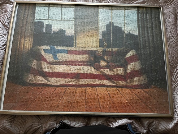 Kaj Stenvall "American light" 1000 palan palapeli kehyksissä (ei liimattu)