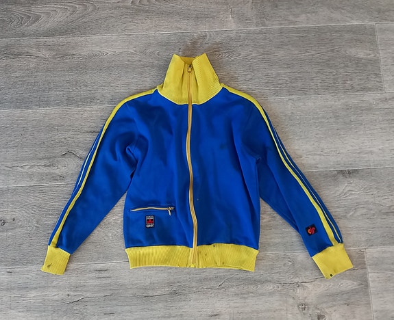 Retro Huiman (?) lasten verkkatakki
