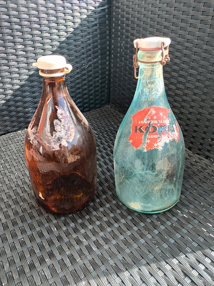Vanhat olut pullot