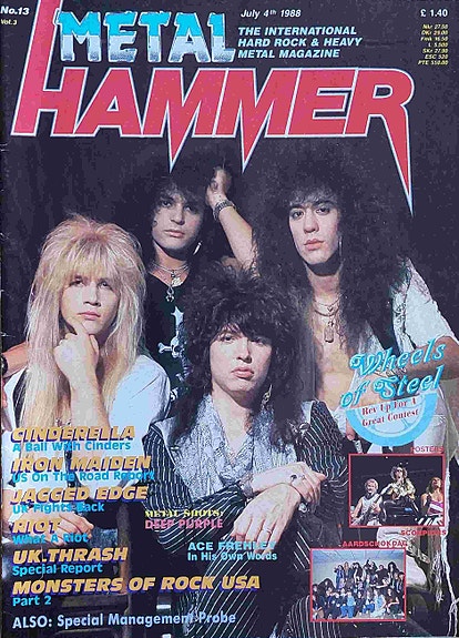 METAL HAMMER No 13 1988 + kaikki julisteet