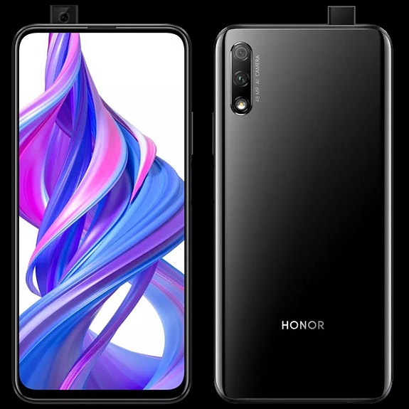 Honor 9X Pro -puhelin, 128 Gt, musta, Käytetty, Takuu 12kk