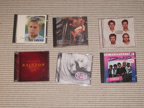 CD:t BoKaspers, George Michael, Rajaton, Nylon Beat, Samuli  Edelman