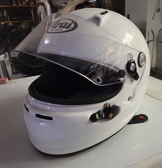 Karting-kypärä valkoinen Arai koko M