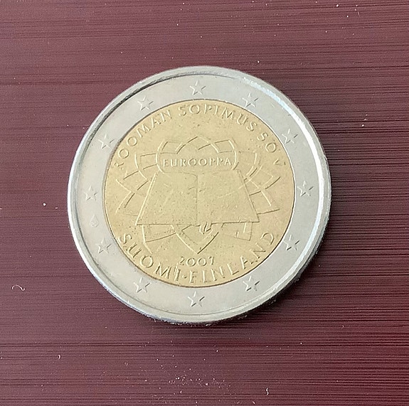 2€ erikoiskolikko - Rooman sopimus 50v.