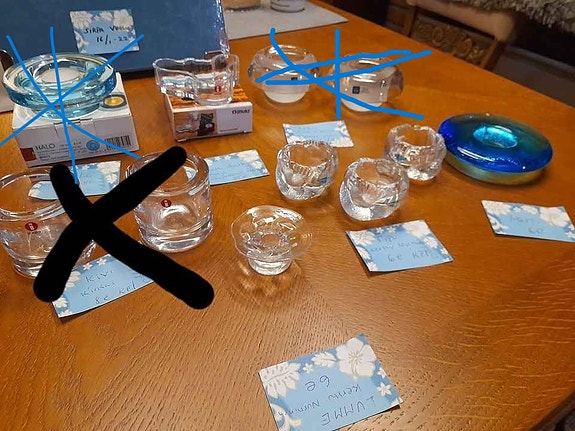 Arabia-Iittala-Nuutajärvi tuikkulyhtyjä