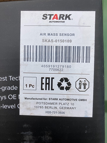 Audi A4/A6/Skoda Superb V6 Ilmamassamittari 99-08