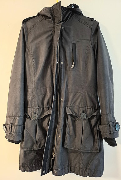 Lindex parka takki, koko 38, irrotettava vuori