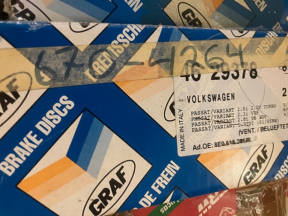 VW Passat Etujarrulevyt 282mm 96-98