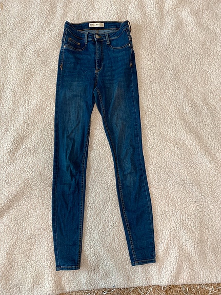 Farkut, farkkuhousut, denim, Gina Milly, sininen, S, hyvät