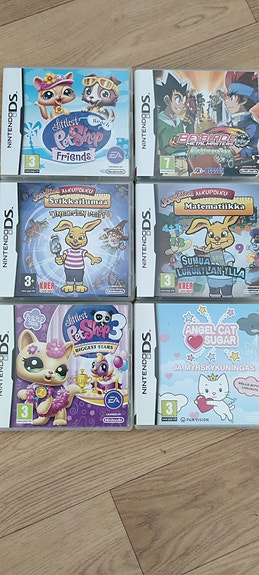 pelejä nintendo DS käy myös 3ds