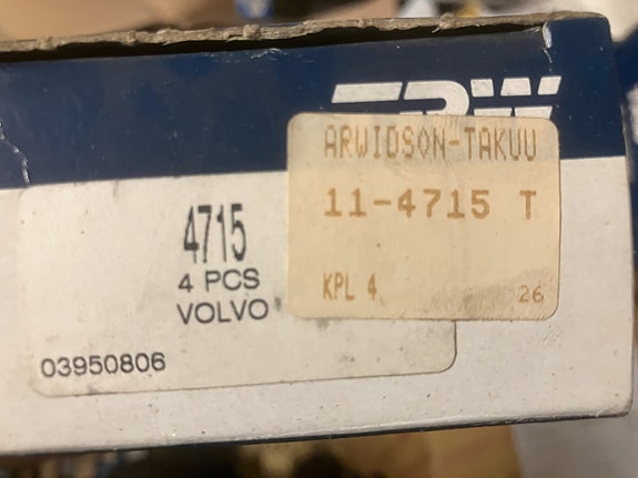 Volvo 164 B30 Imuventtili 4kpl