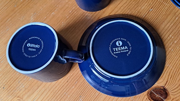 Iittala Teema kahvikupit ja aluslautaset 6kpl