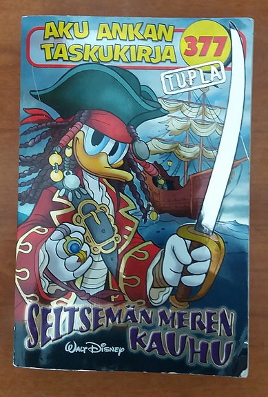 AKU ANKAN taskukirja 377 - Seitsemän meren kauhu