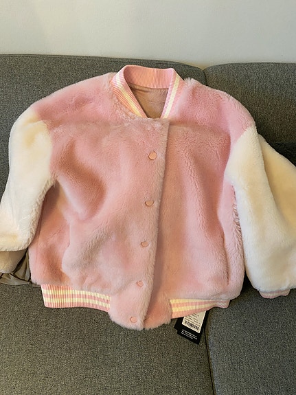 Uusi Women's wool coat-Pink-Size S (165/88A)