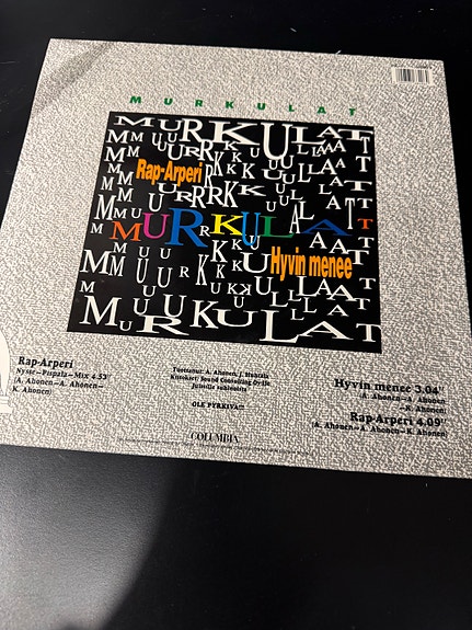 Murkulat – Raap-Arperi / Hyvin menee maxi-single (1990, Pyramid Records)