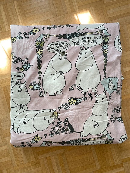 Taapero peitto ja Finlayson Niiskuneiti pussilakana
