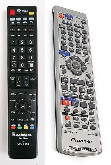 Pioneer (VXX2910) DVR-5100 dvd-soittimen kaukosäädin