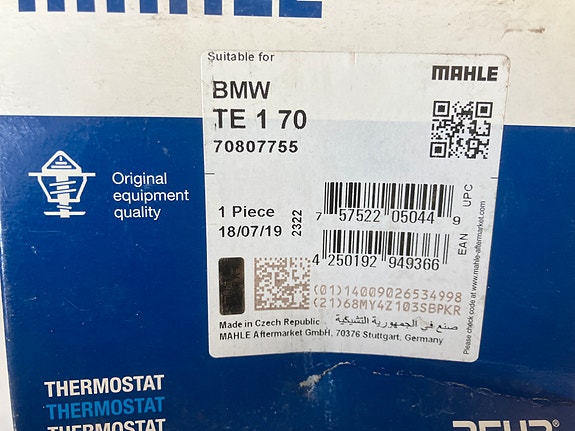 BMW Diesel EGR-termostaatti Mahle