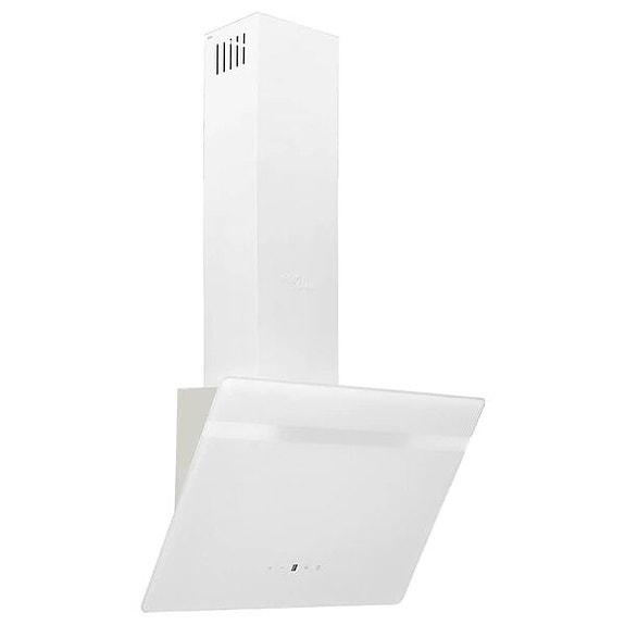 vidaXL Liesituuletin 60 cm teräs ja karkaistu lasi valkoinen(sku51672
