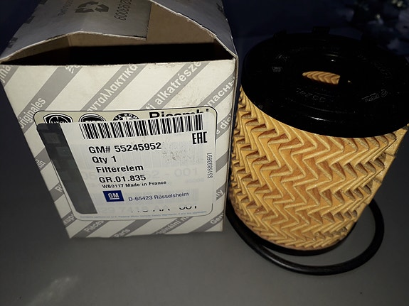 Öljynsuodatin Opel Combo-D / Corsa-E / Fiat 500 / Doblo / Punto / Panda / Tipo