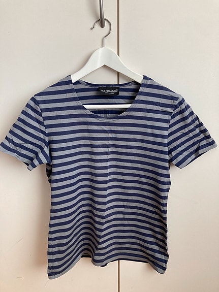 Marimekko tasaraita t-paita s (m)