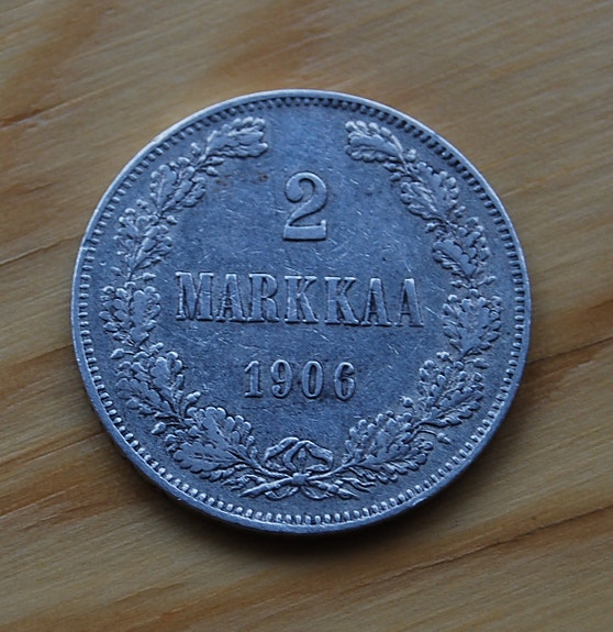 Suomi, 2 Markkaa 1906 Hopeaa